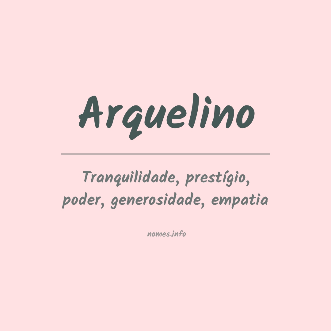 Significado do nome Arquelino