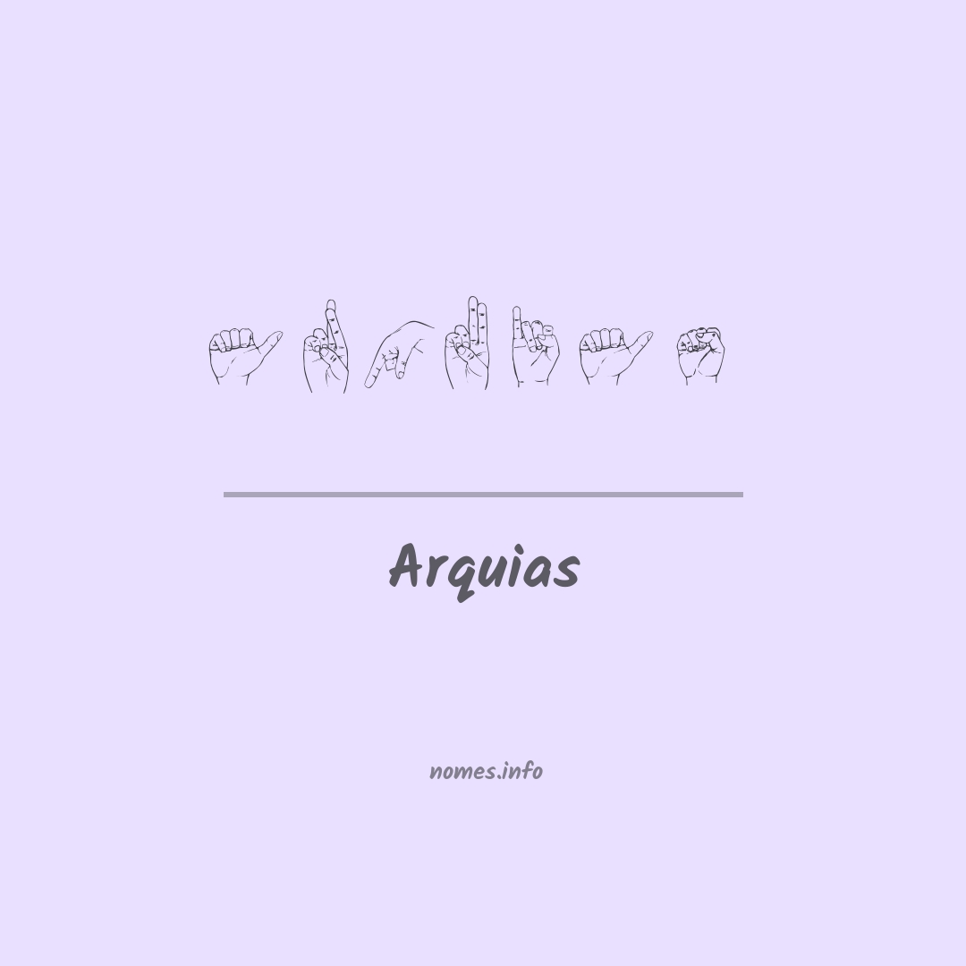 Arquias em Libras