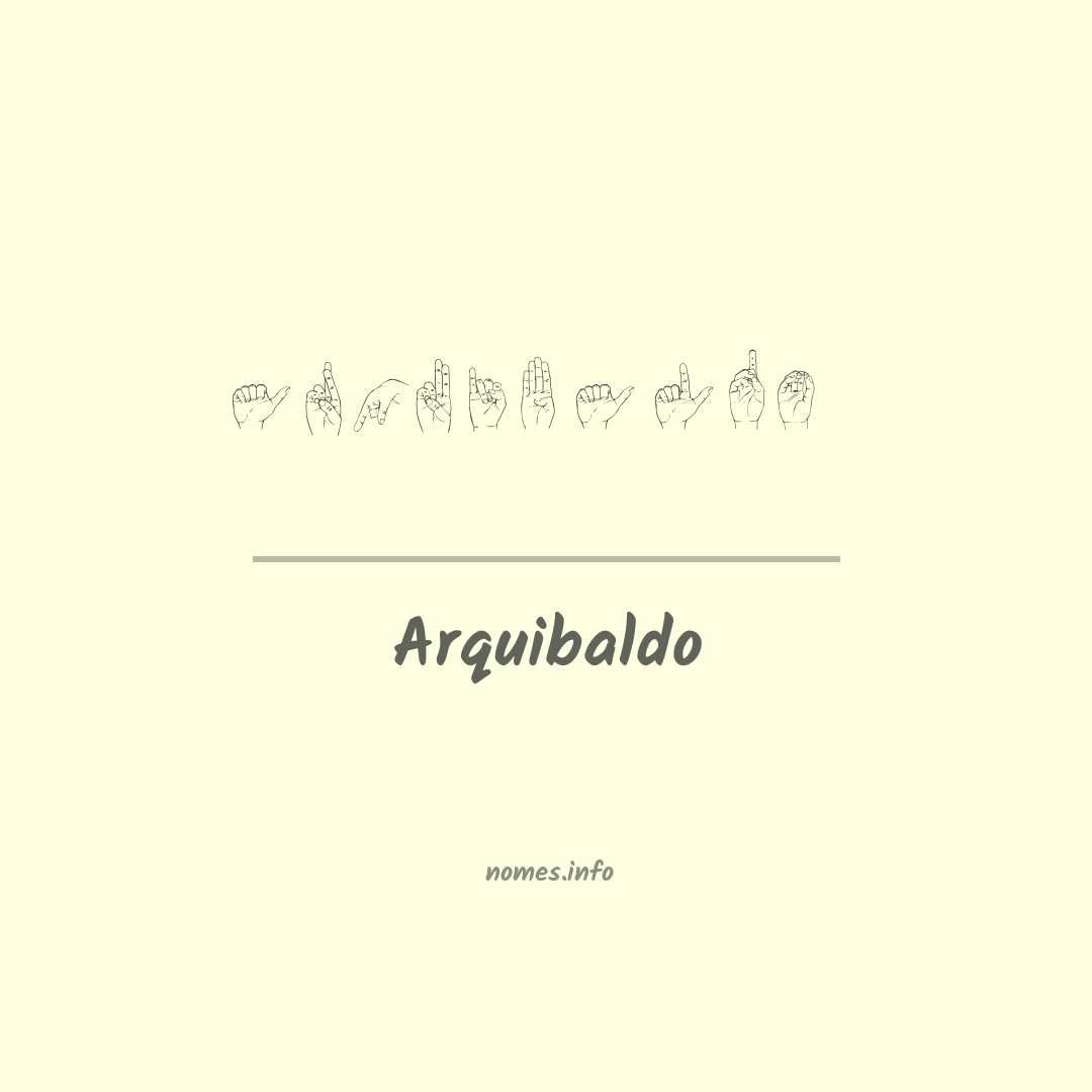 Arquibaldo em Libras