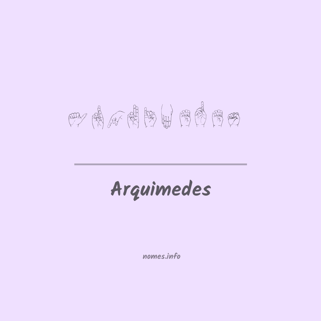 Arquimedes em Libras
