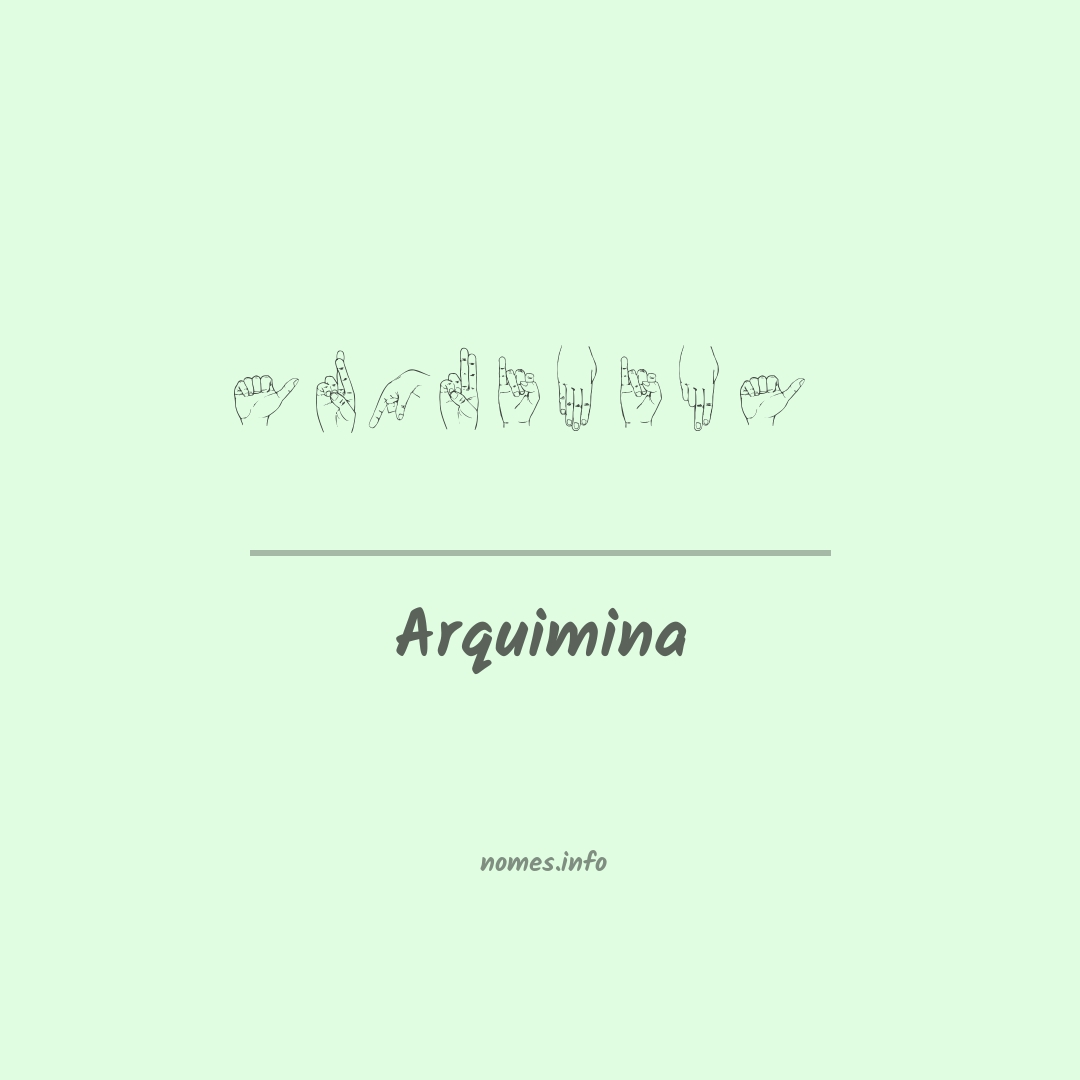 Arquimina em Libras