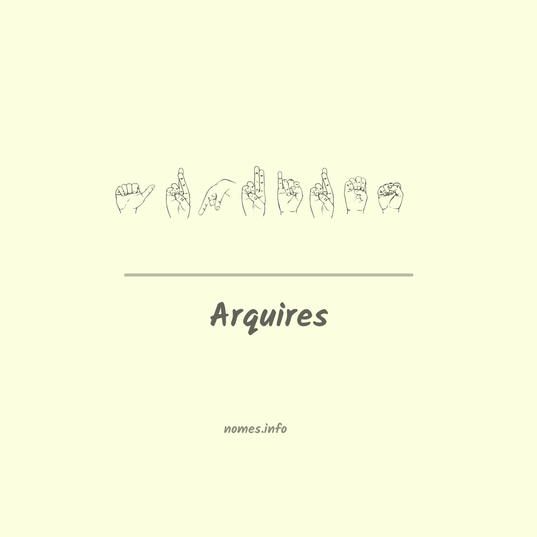 Arquires em Libras