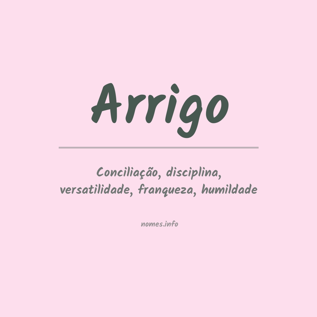 Significado do nome Arrigo