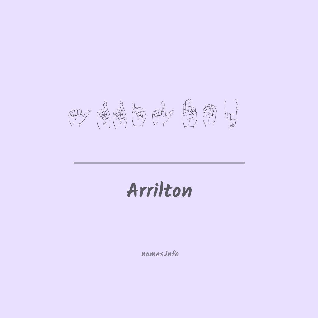 Arrilton em Libras