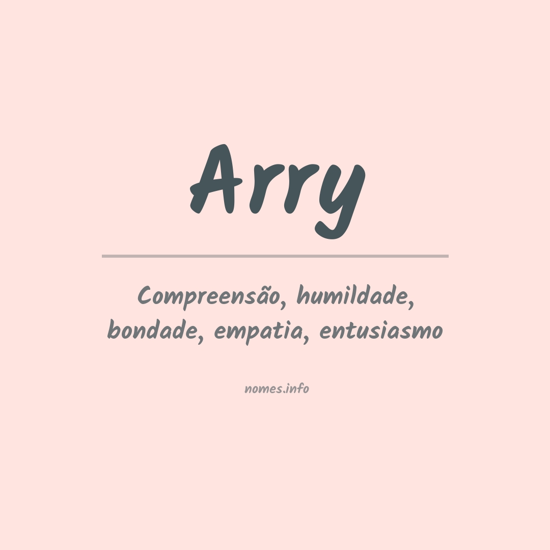 Significado do nome Arry