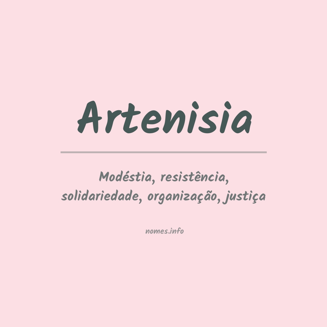 Significado do nome Artenisia