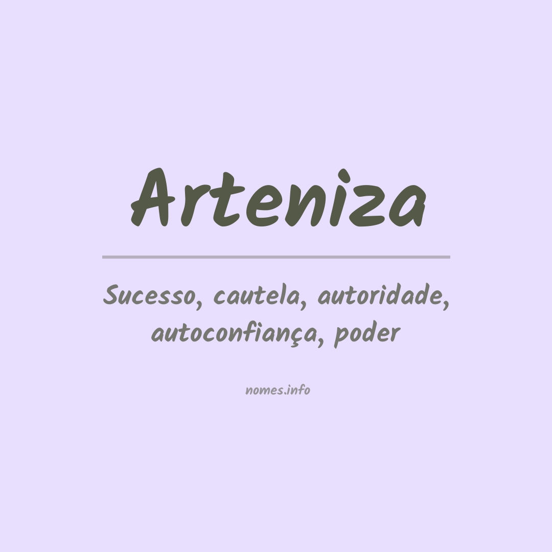 Significado do nome Arteniza