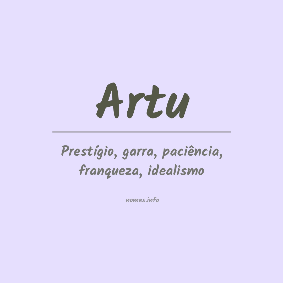 Significado do nome Artu