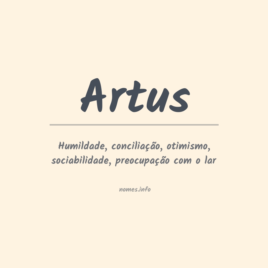 Significado do nome Artus