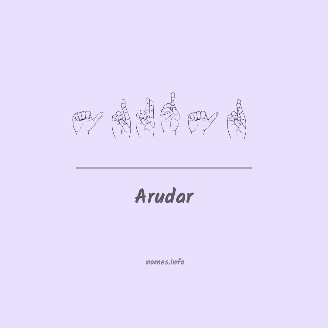 Arudar em Libras