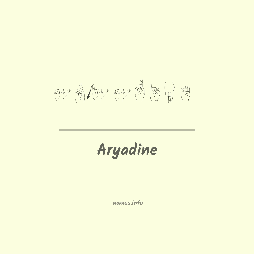 Aryadine em Libras