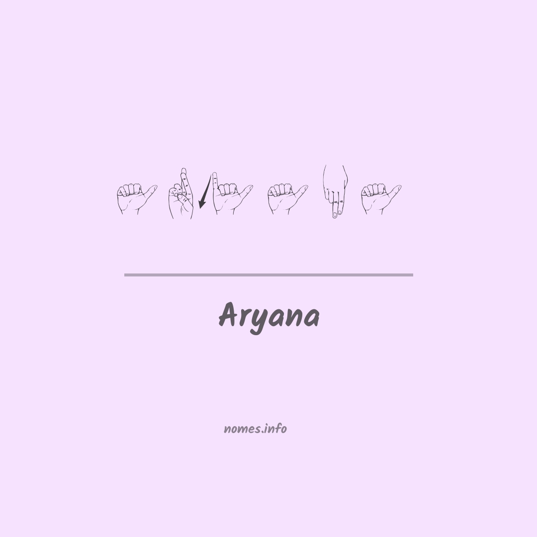 Aryana em Libras