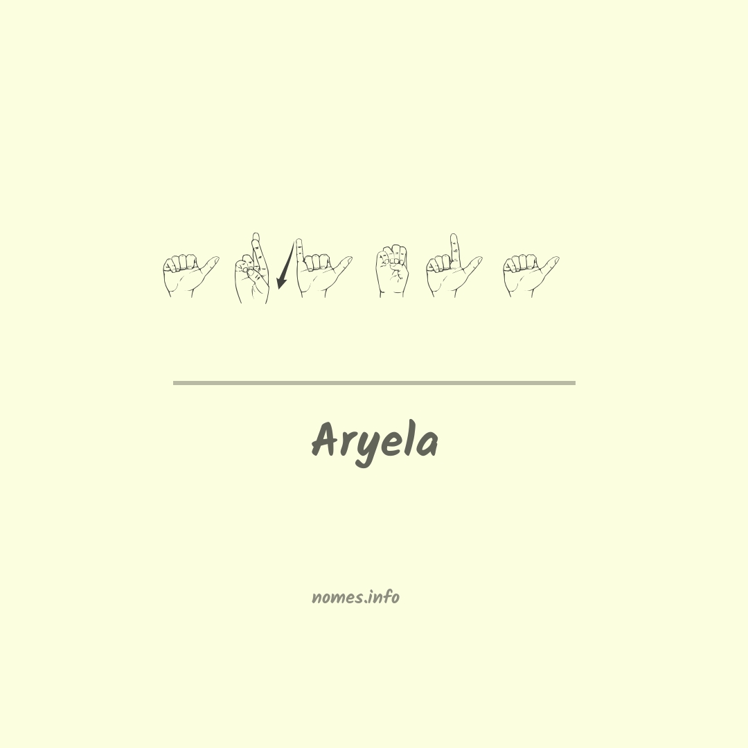 Aryela em Libras