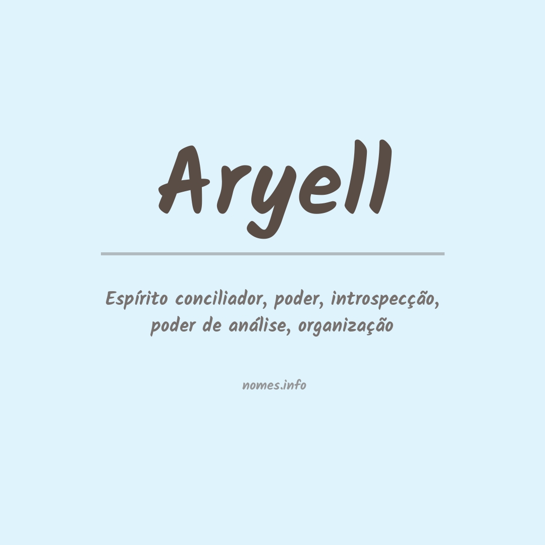 Significado do nome Aryell