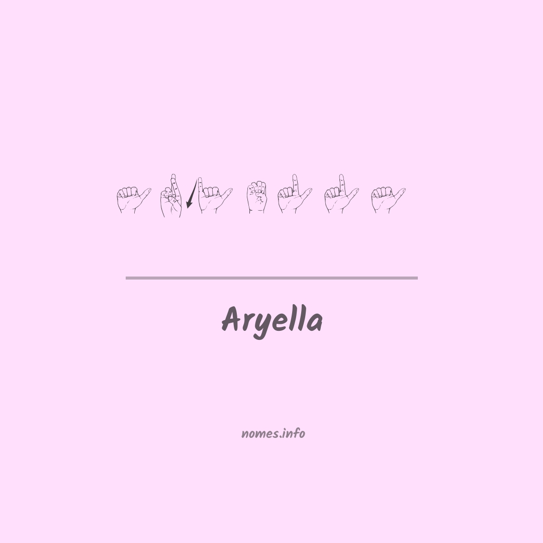 Aryella em Libras