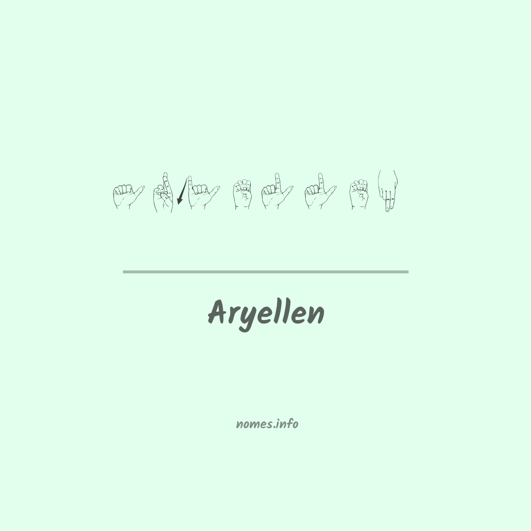 Aryellen em Libras