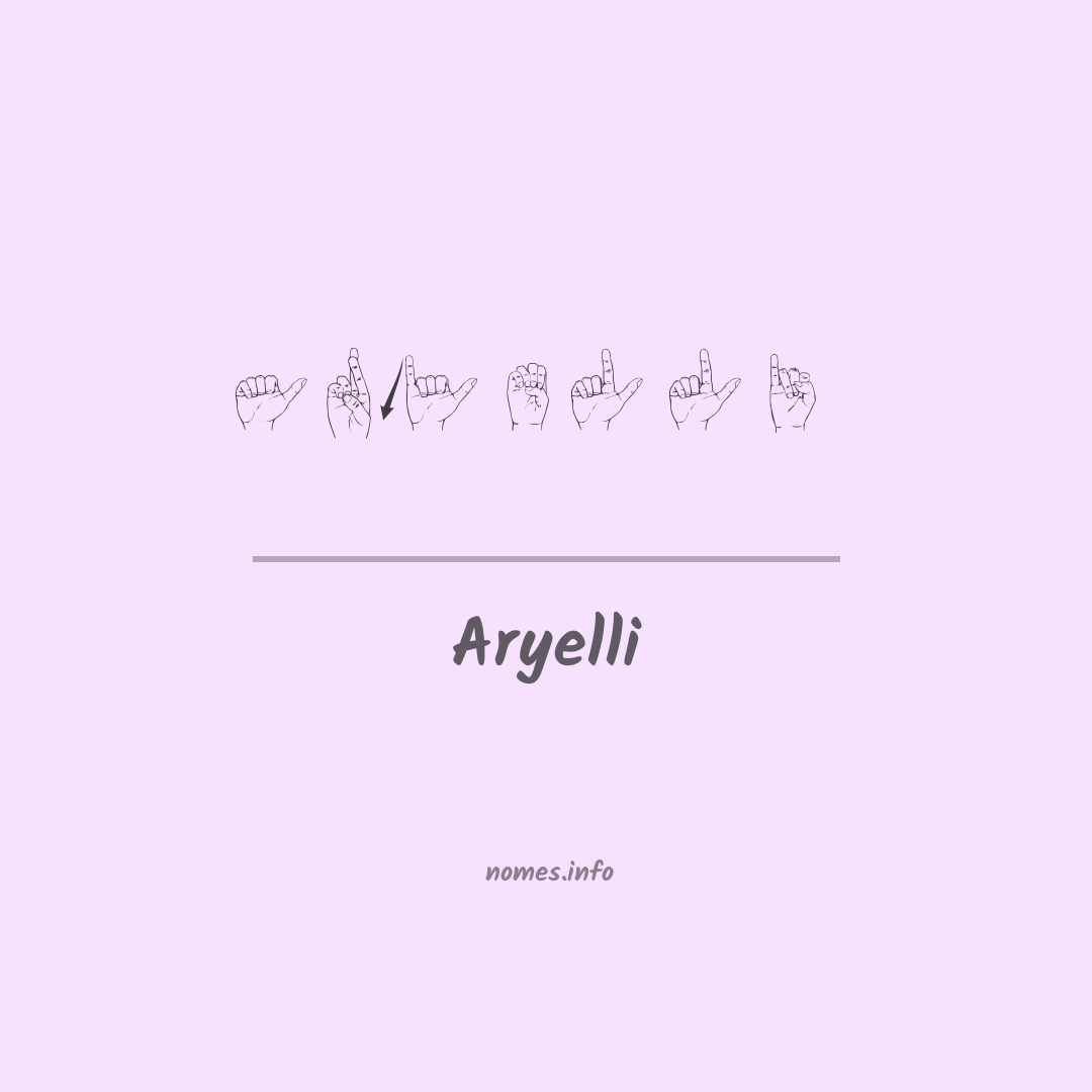 Aryelli em Libras