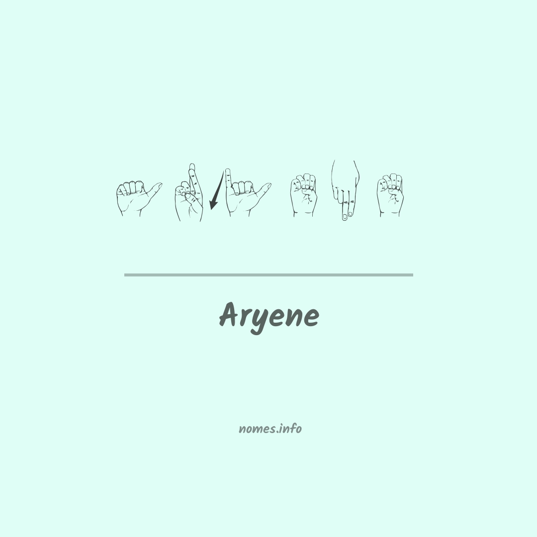 Aryene em Libras