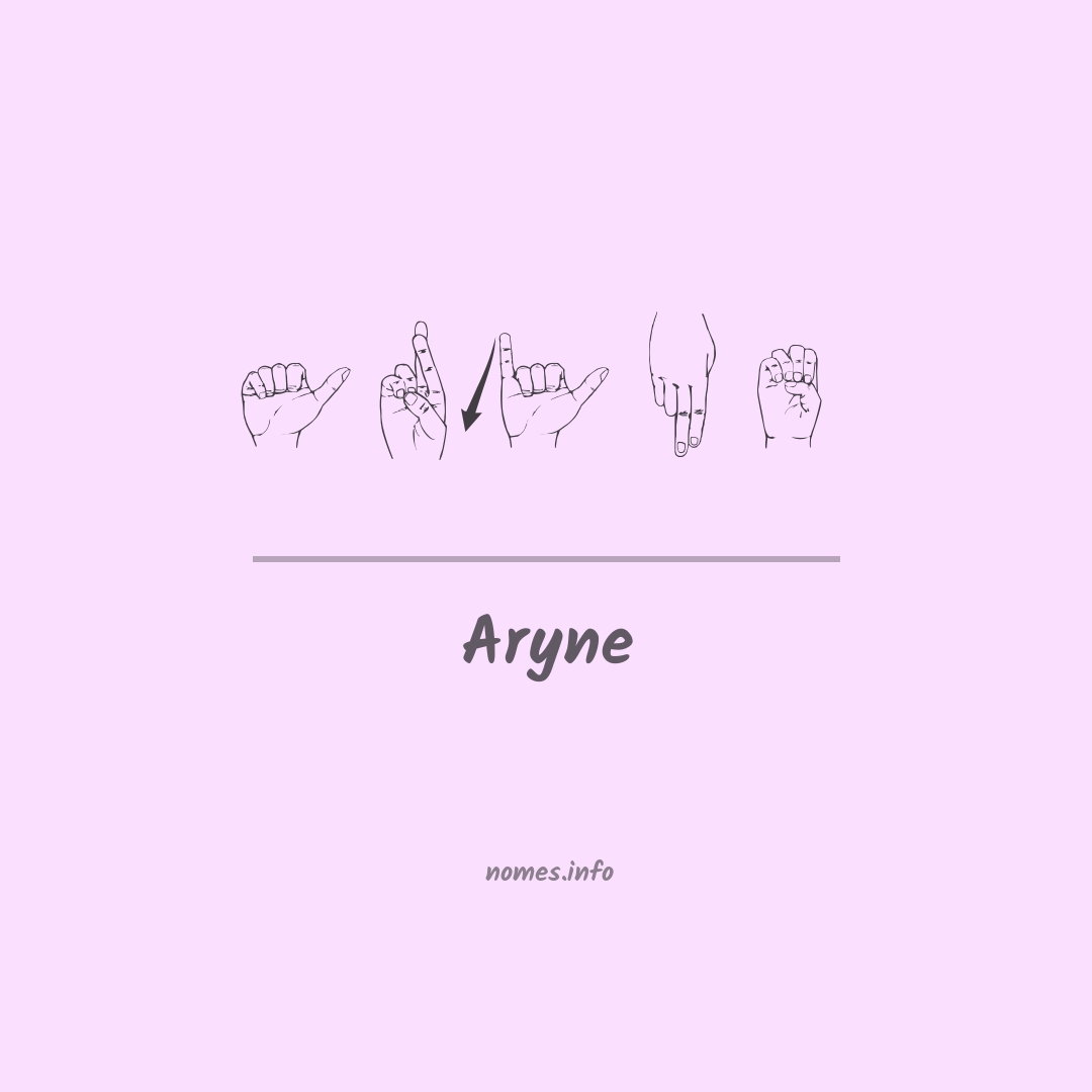 Aryne em Libras