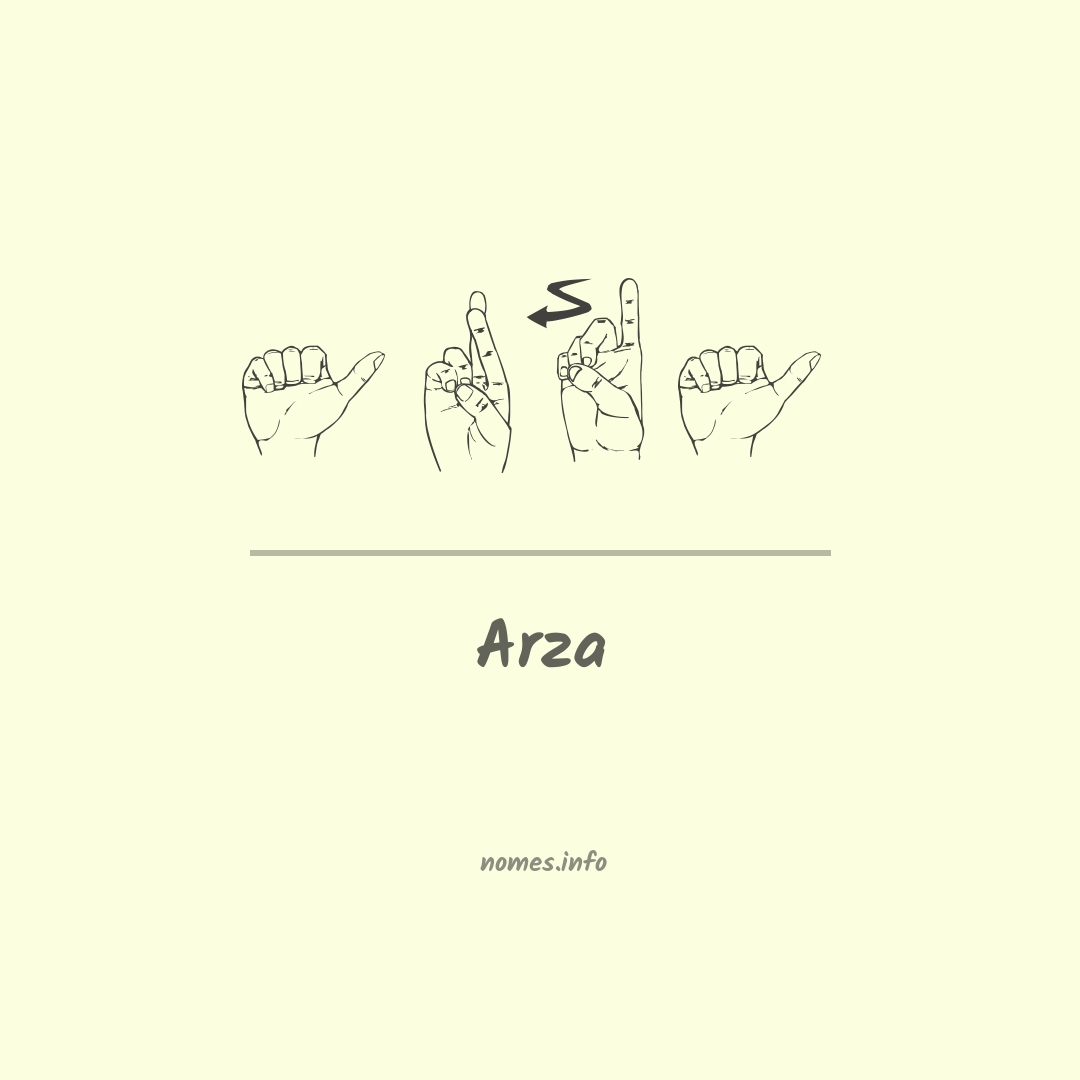 Arza em Libras
