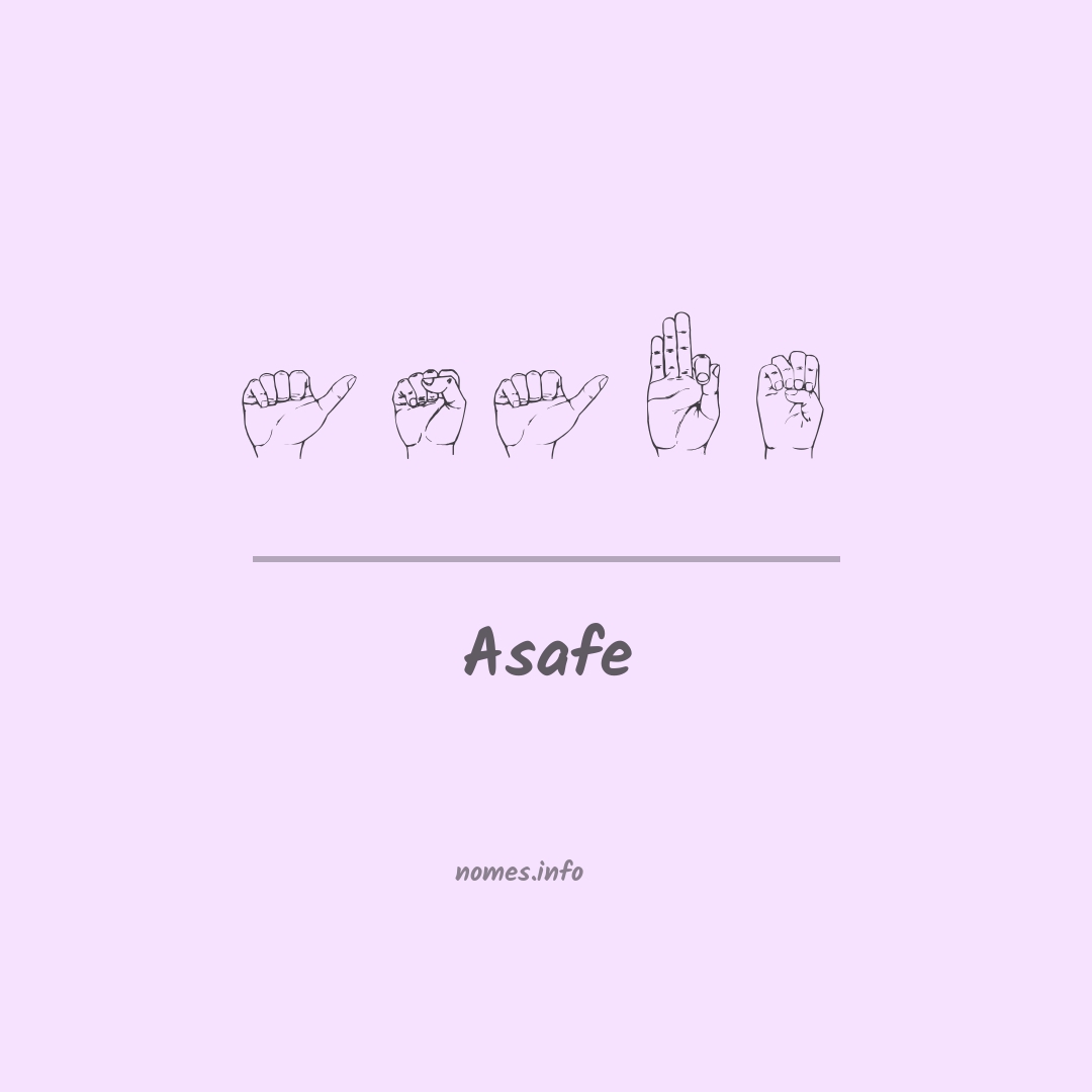 Asafe em Libras