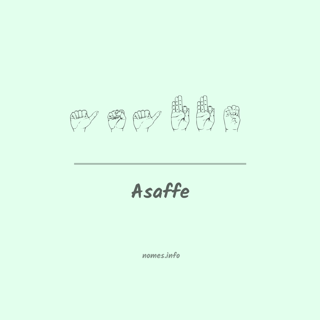Asaffe em Libras