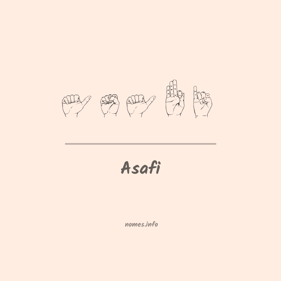 Asafi em Libras