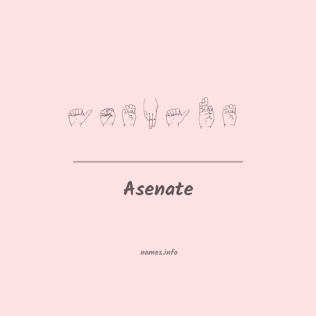 Asenate em Libras