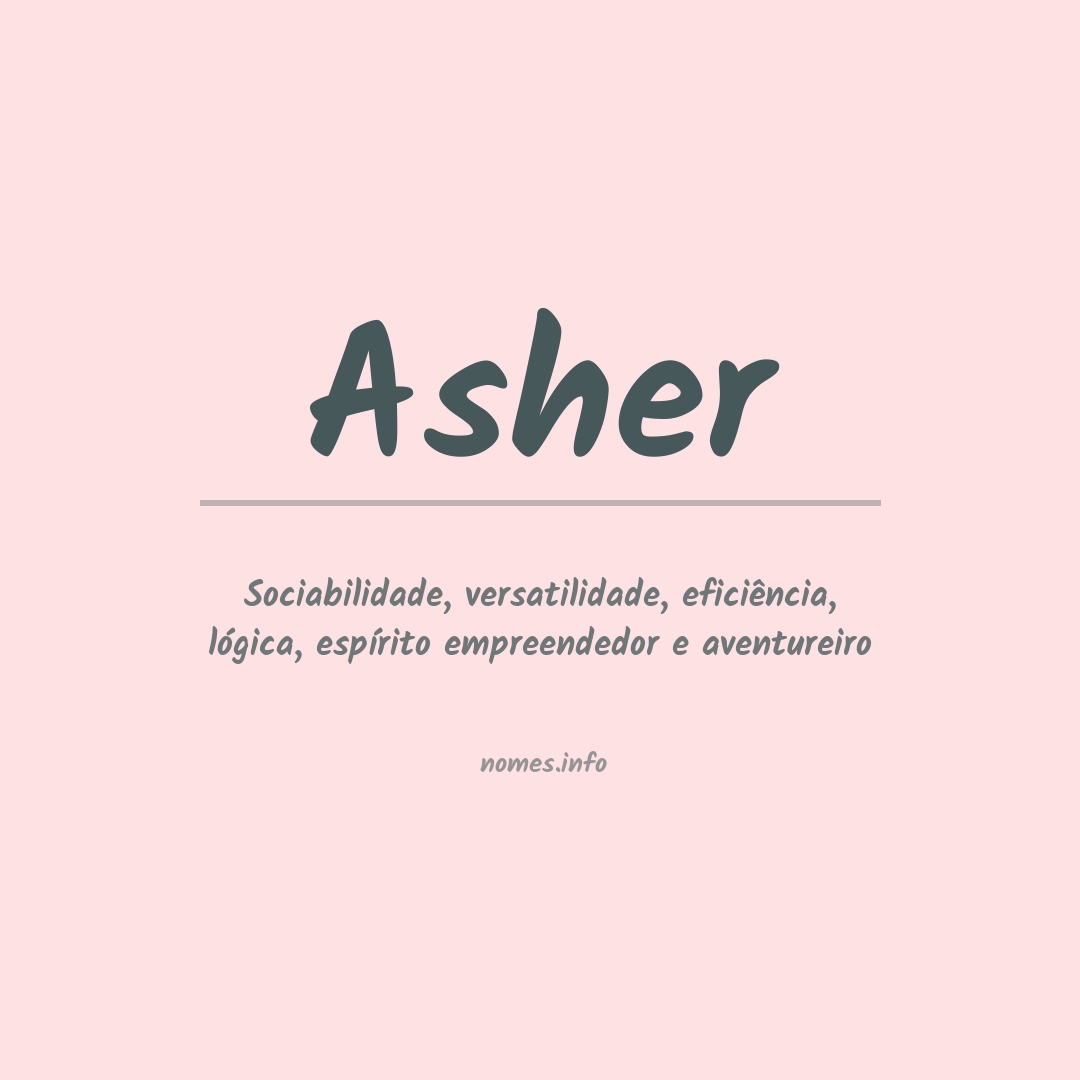 Significado do nome Asher