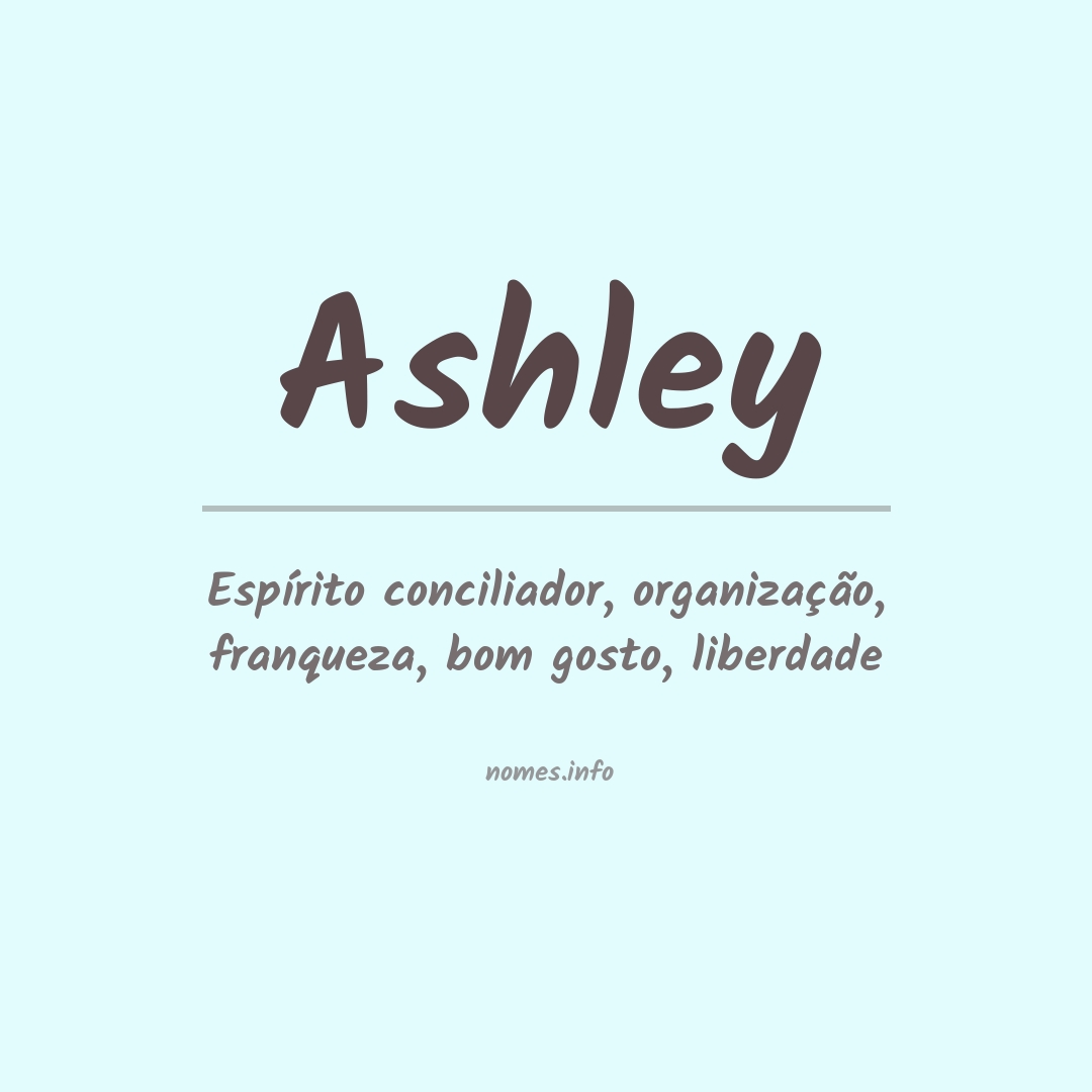 Significado do nome Ashley