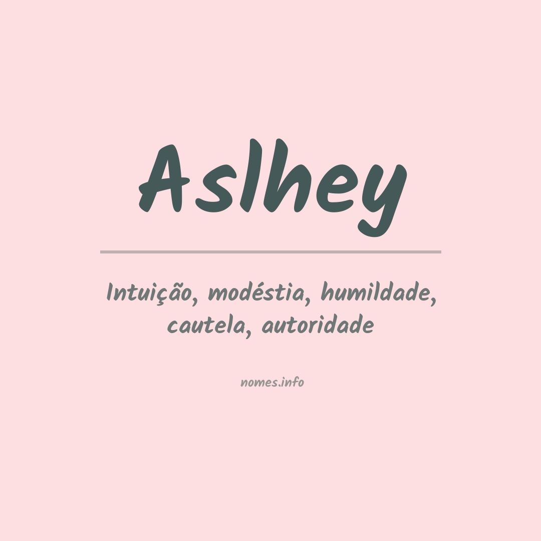 Significado do nome Aslhey