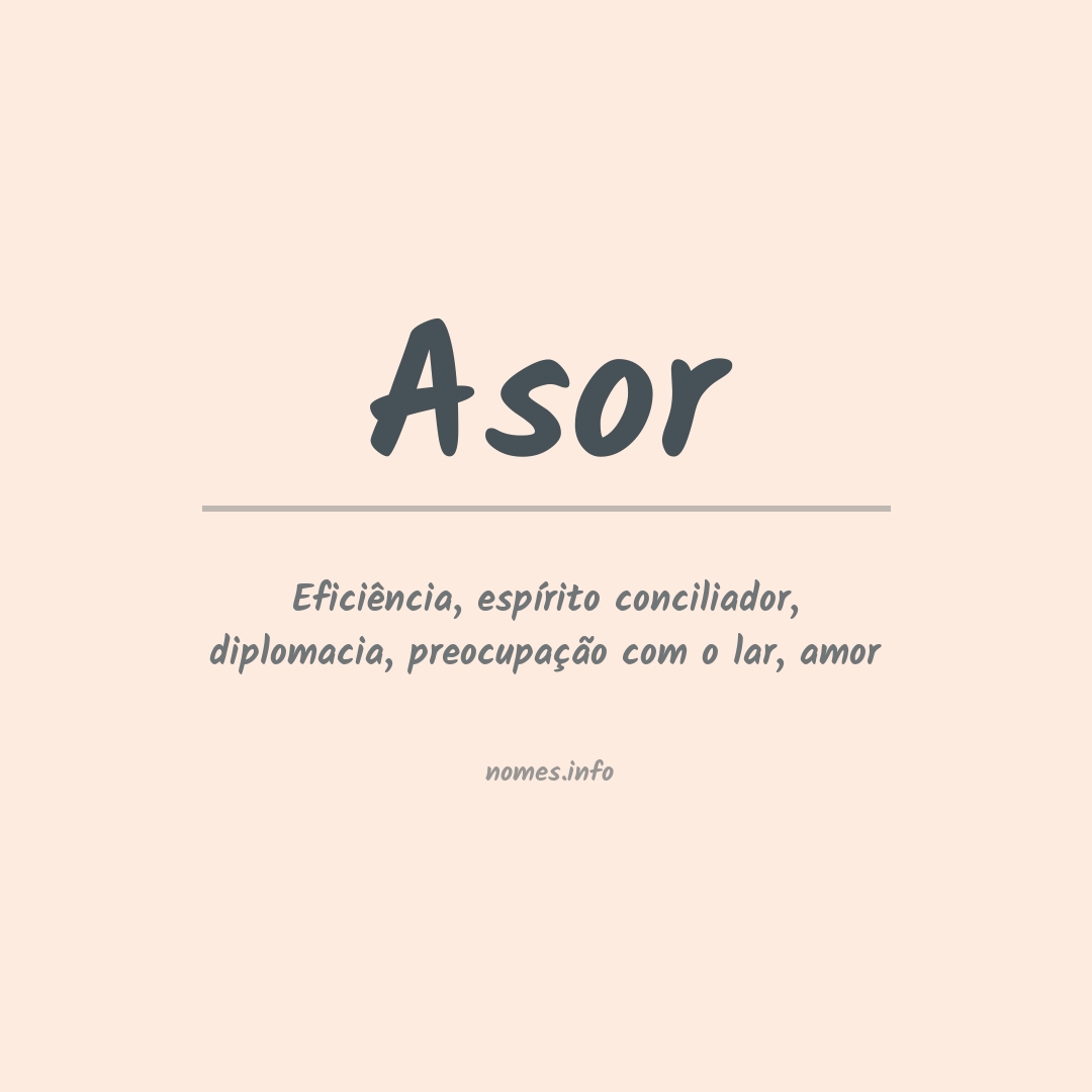 Significado do nome Asor