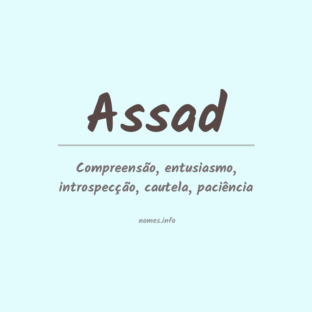 Significado do nome Assad