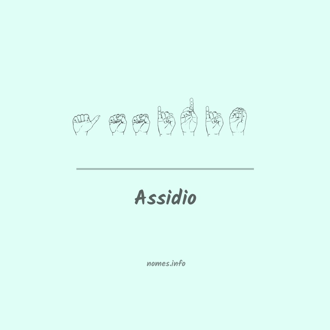 Assidio em Libras
