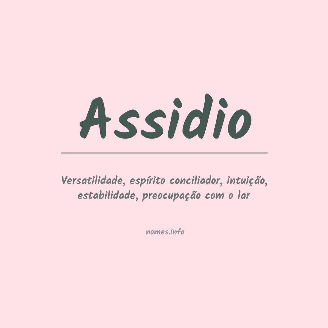 Significado do nome Assidio