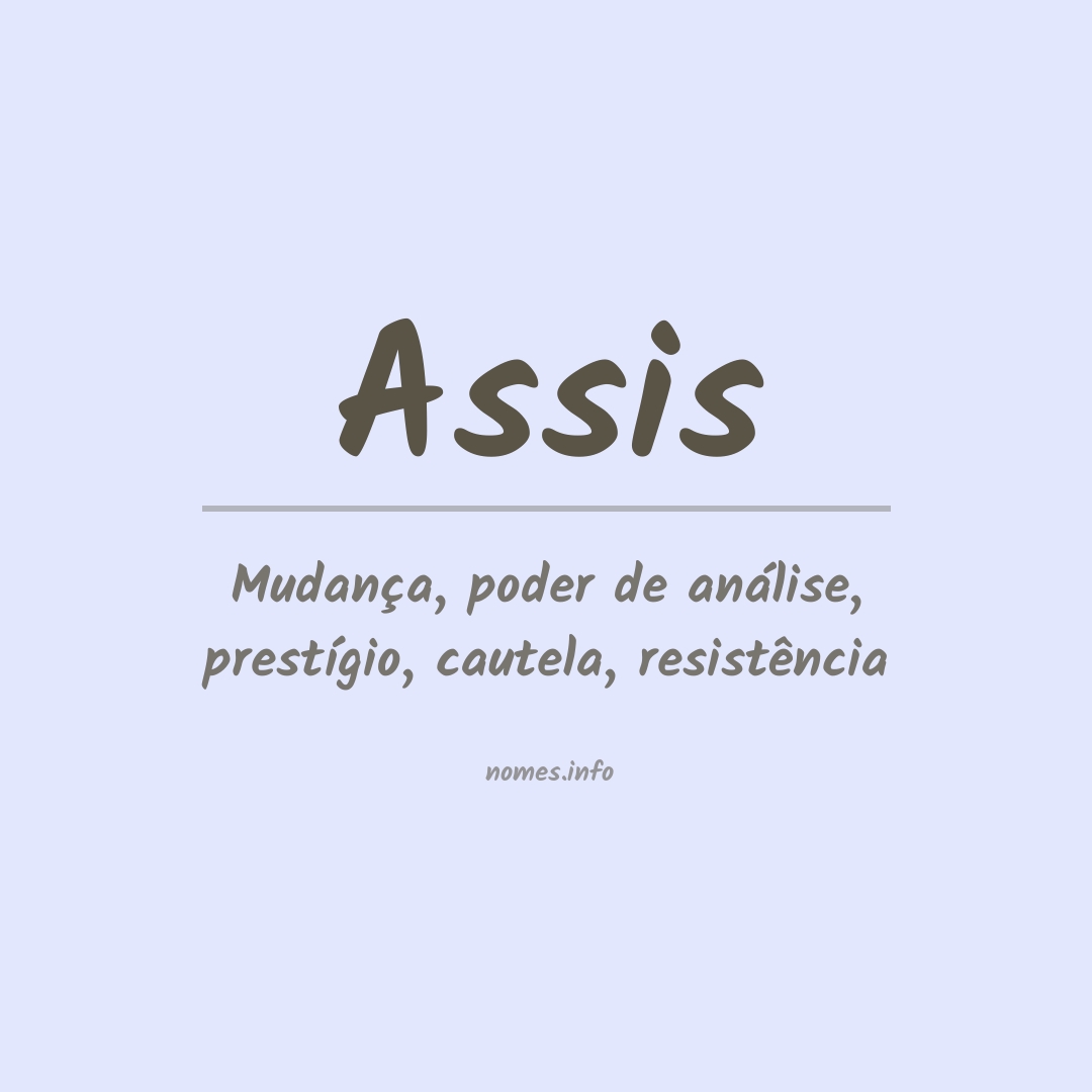 Significado do nome Assis