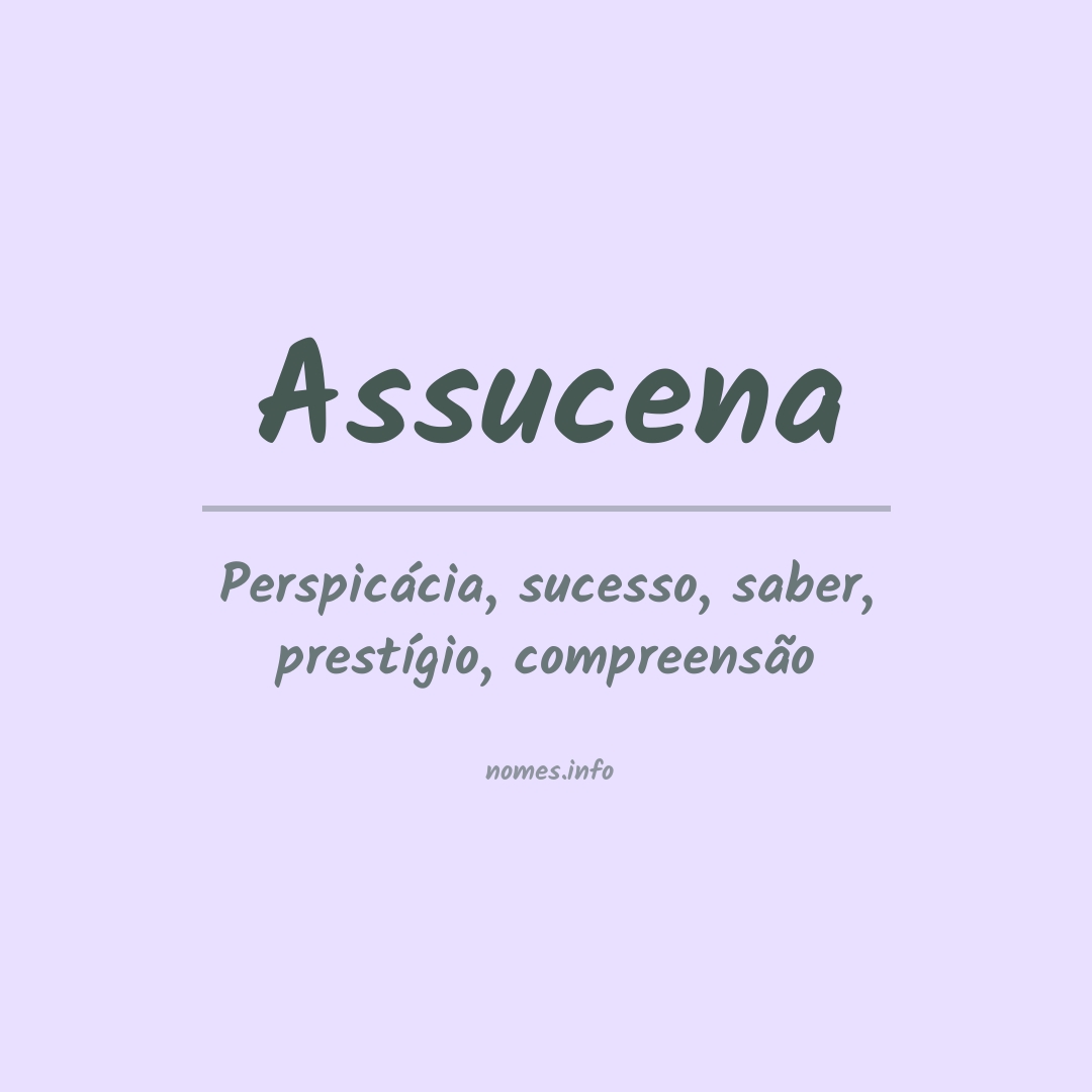 Significado do nome Assucena Significado do nome Assucena