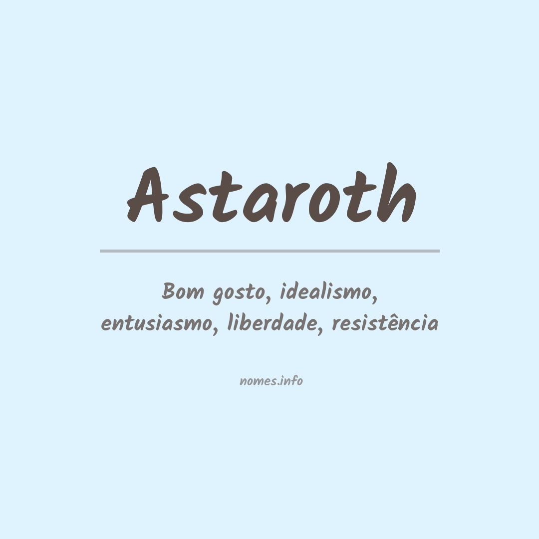 Significado do nome Astaroth