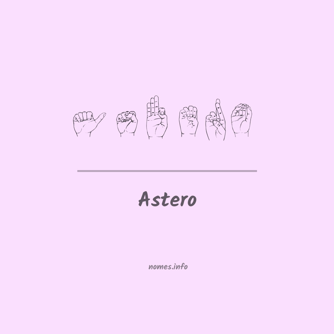 Astero em Libras