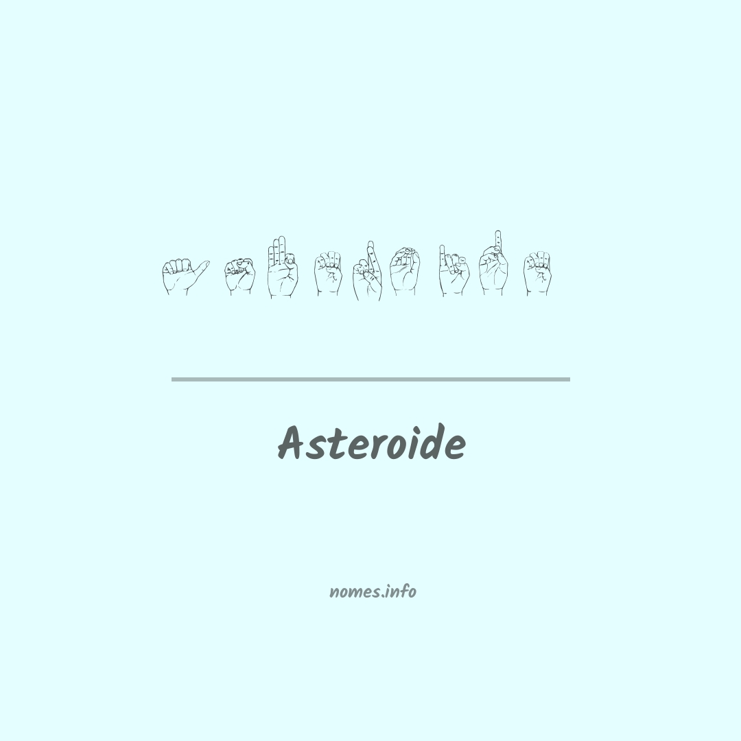 Asteroide em Libras