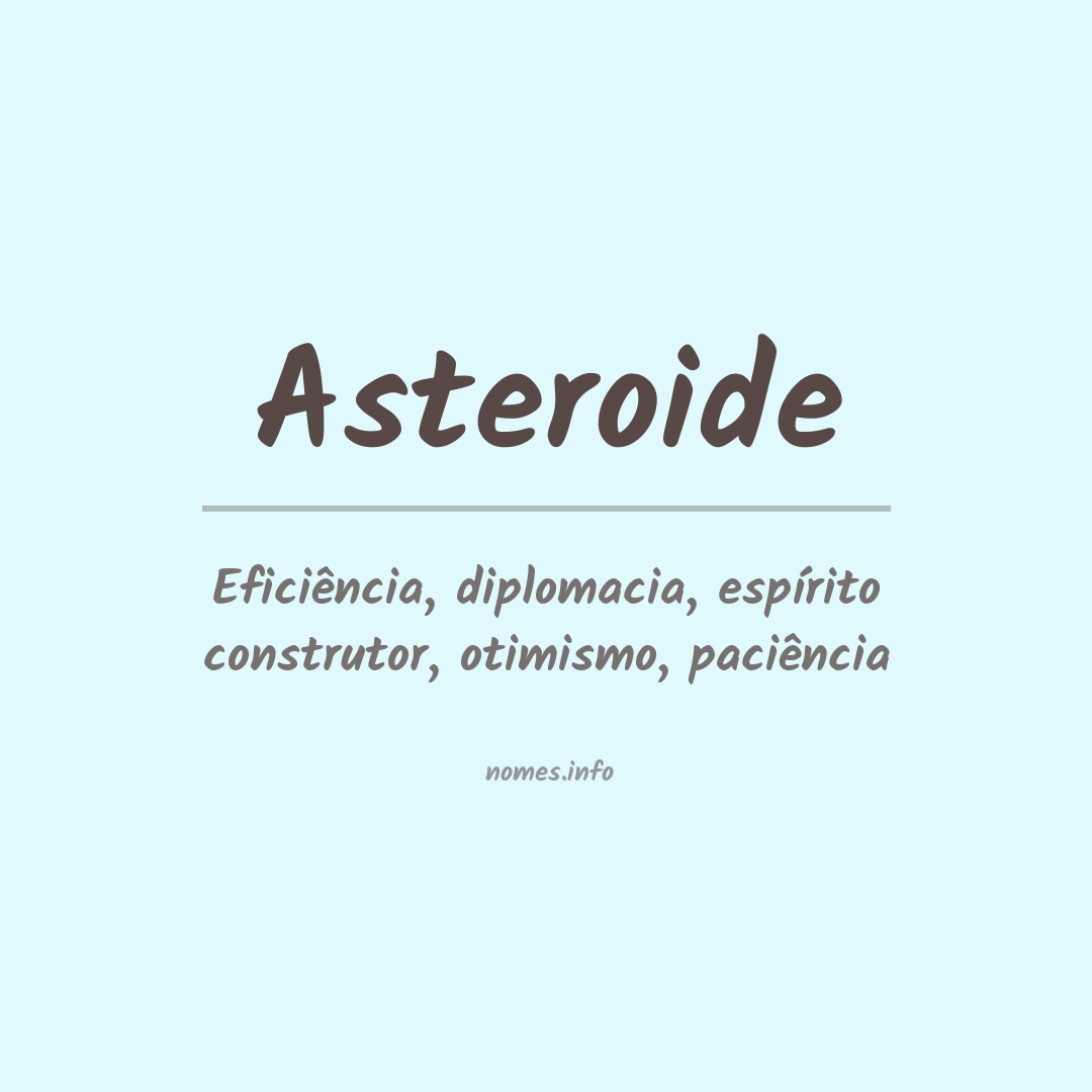 Significado do nome Asteroide