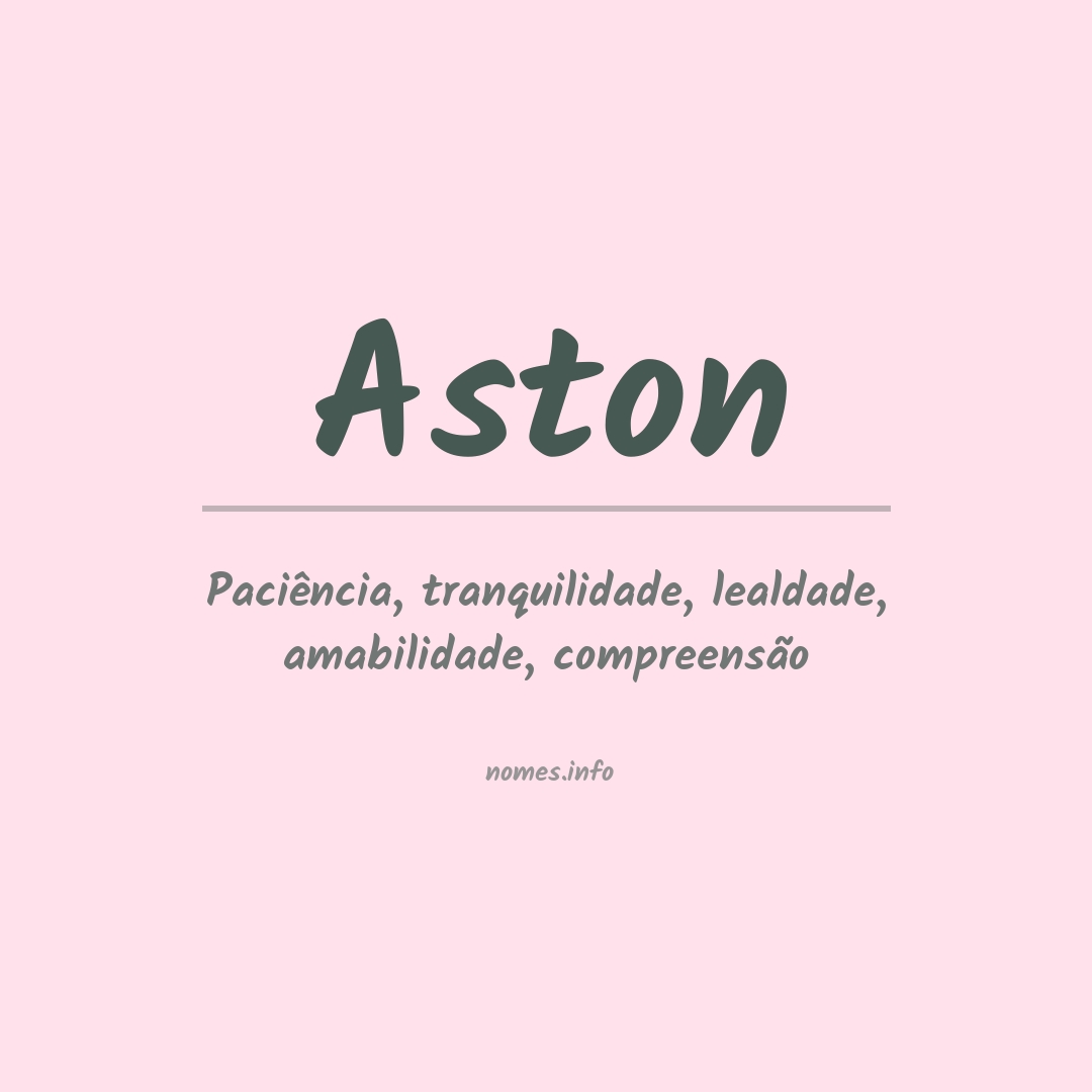 Significado do nome Aston