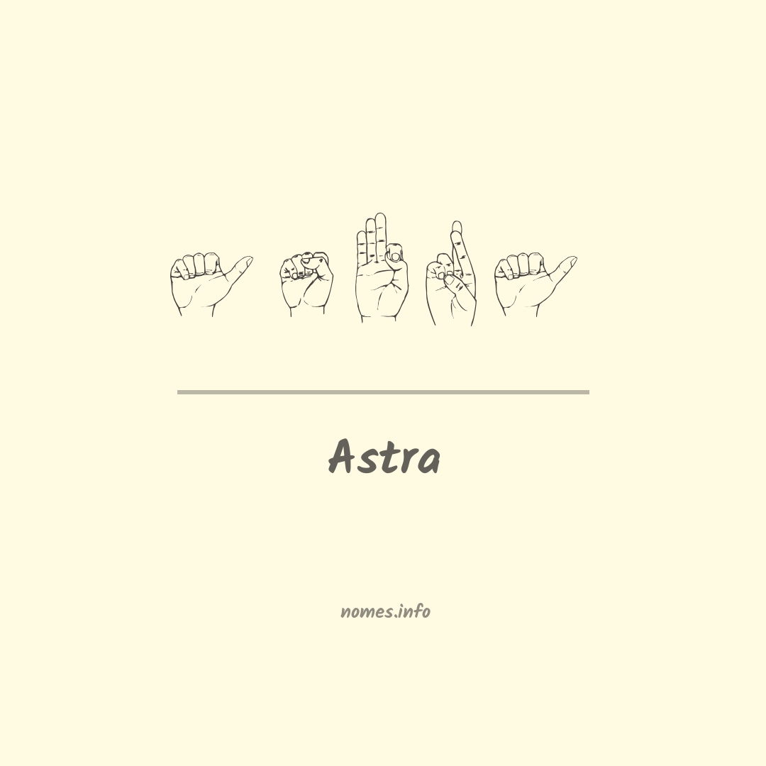Astra em Libras