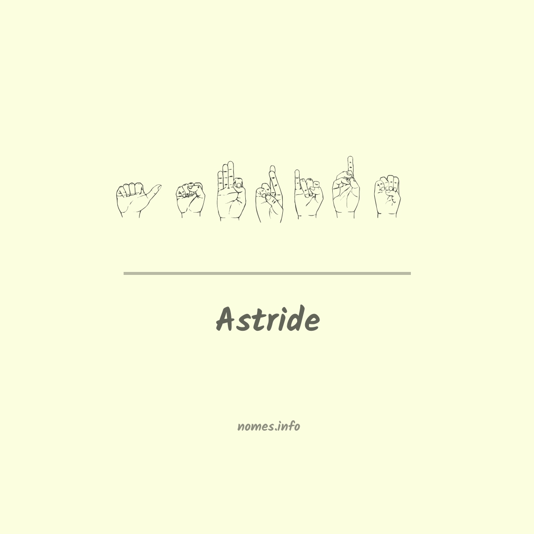 Astride em Libras