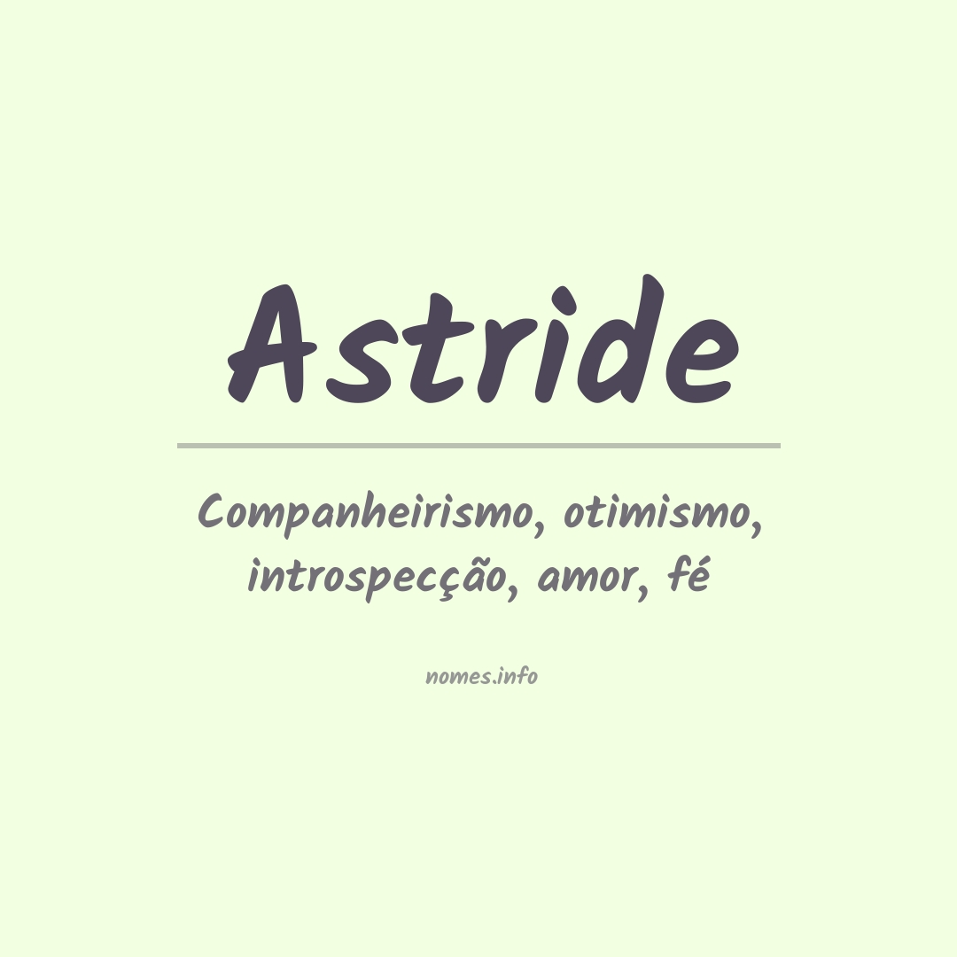 Significado do nome Astride