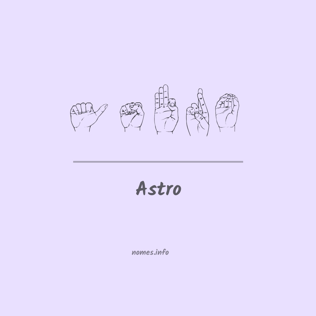 Astro em Libras