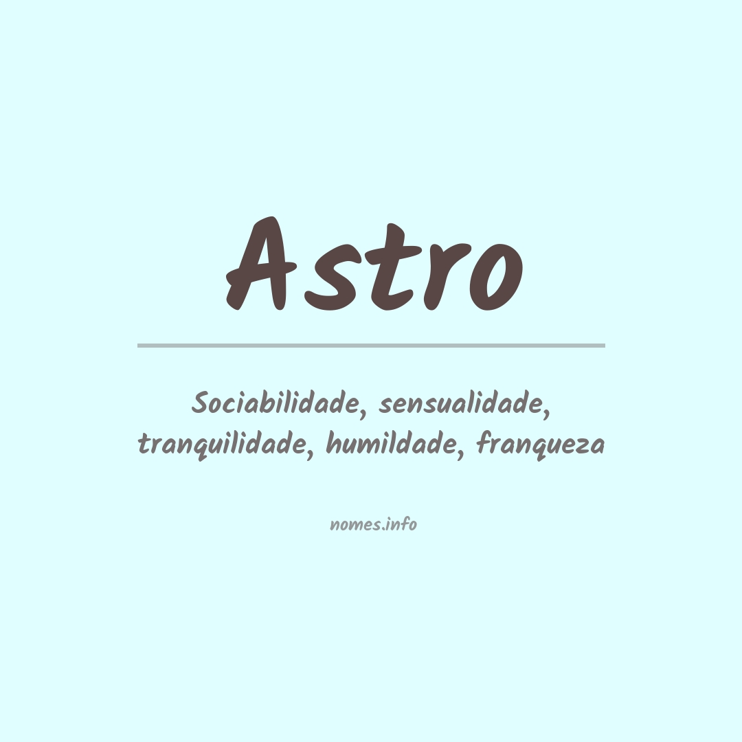 Significado do nome Astro