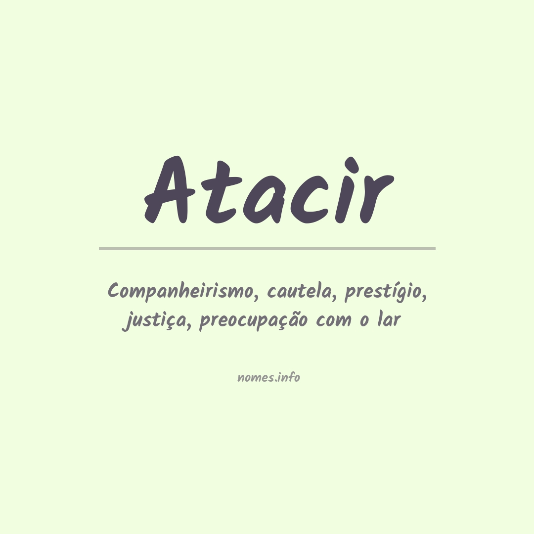 Significado do nome Atacir