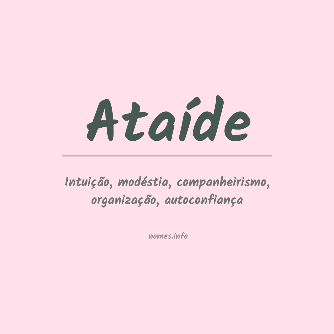 Significado do nome Ataíde