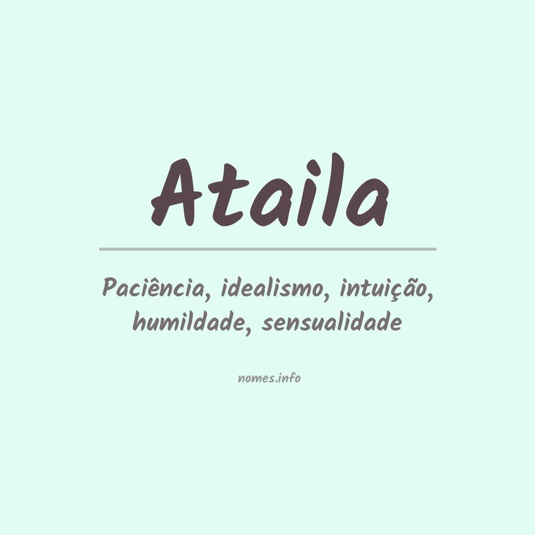 Significado do nome Ataila